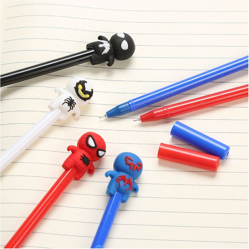 Spiderman Creative Anime Gel Pen 0.5mm Mực đen Sinh viên Văn phòng phẩm Đồ dùng văn phòng