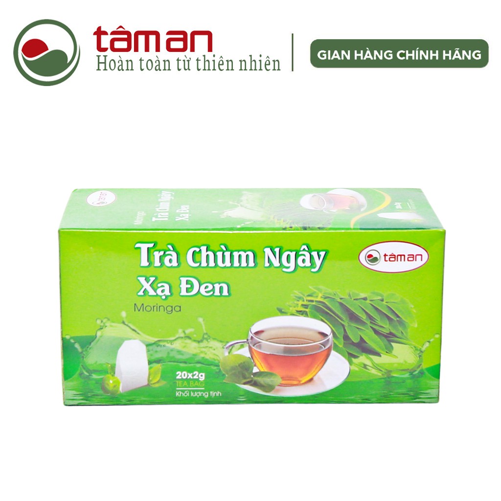 [HSD: 03/01/2022] Trà Chùm Ngây Xạ Đen Tâm An - Giúp Chống Lão Hóa, Suy Dinh Dưỡng