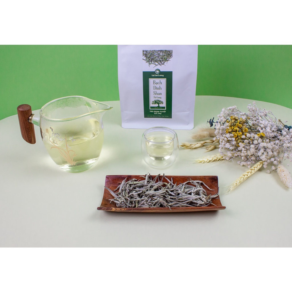 Trà Bạch Đỉnh Shan Hà Giang Túi 100g - Bạch Trà Cổ Thụ Hà Giang