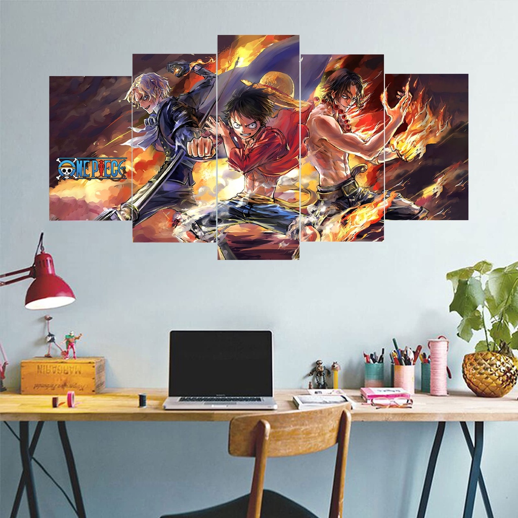 Bộ Poster One Piece Dán Tường bằng Decal bóc dán - Tranh Nhân vật One Piece dùng trang trí nội thất | Z Decor