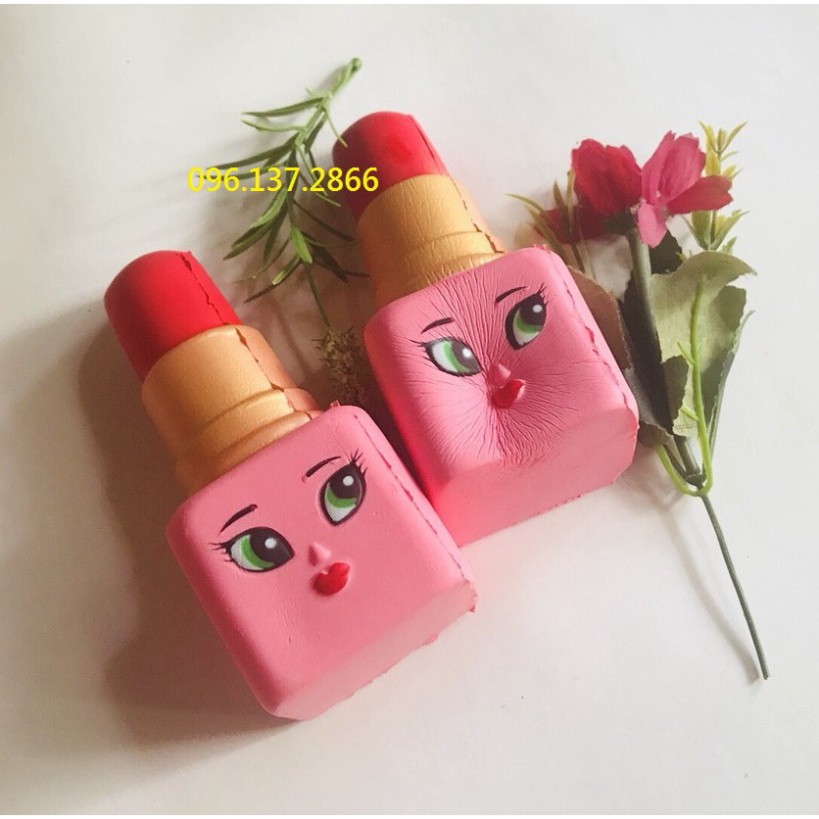 Đồ chơi squishy thỏi son khổng lồ cảm xúc - đáng yêu hết cỡ