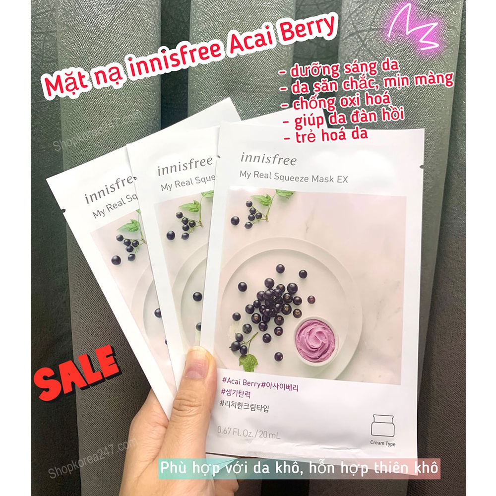 Mặt nạ dưỡng da hoa quả nhiều mùi set 10 miếng