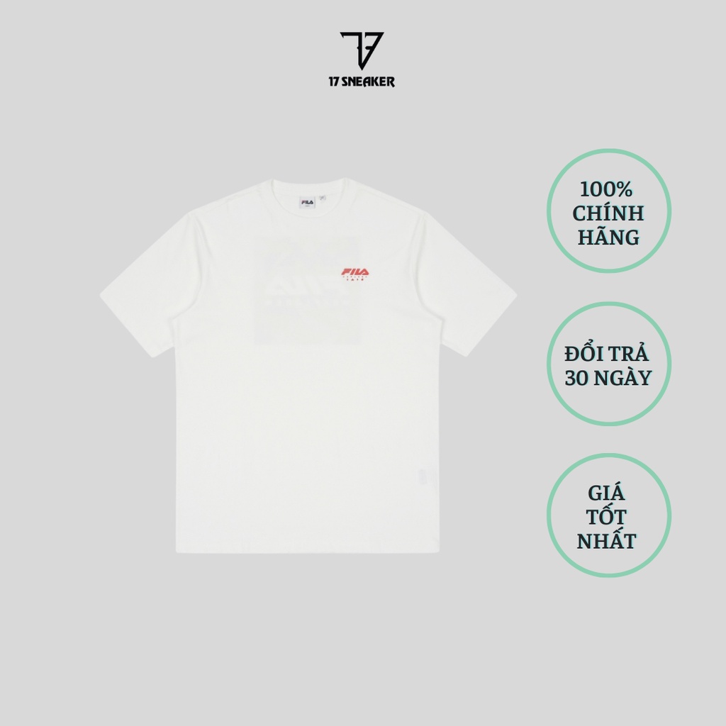Áo Phông Ngắn Tay FILA White Explorer Form Unisex Oversize