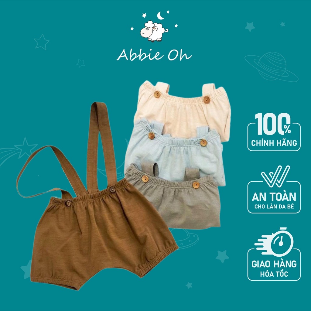 Quần Yếm Dây Chéo Cho Bé | 0-3 tuổi | Abbieoh | B052 SS19