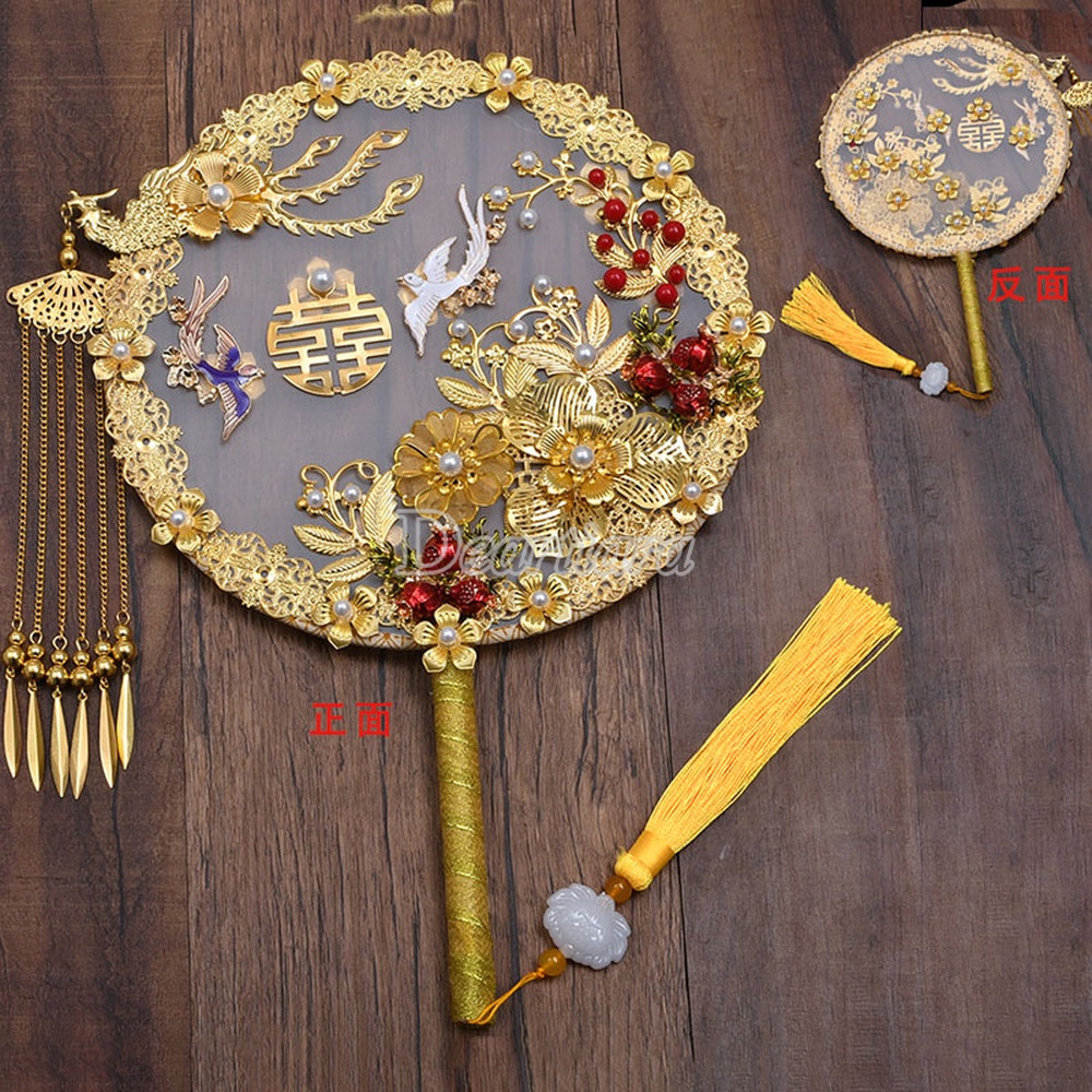 Quạt Xiuhe Trung Hoa Thắt Nút Thời Trang Cho Cô Dâu