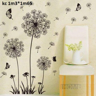 Decal dán tường hoa bồ công anh