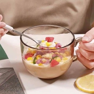 Cốc hổ phách thủy tinh 480ml to, Ly thủy tinh màu hổ phách 480ml to