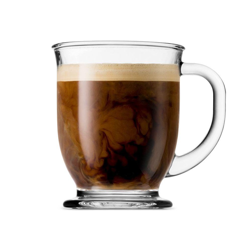 Cốc Thủy Tinh Chịu Nhiệt Có Tay Cầm Tiện Dụng Uống Trà / Thức Uống Nóng