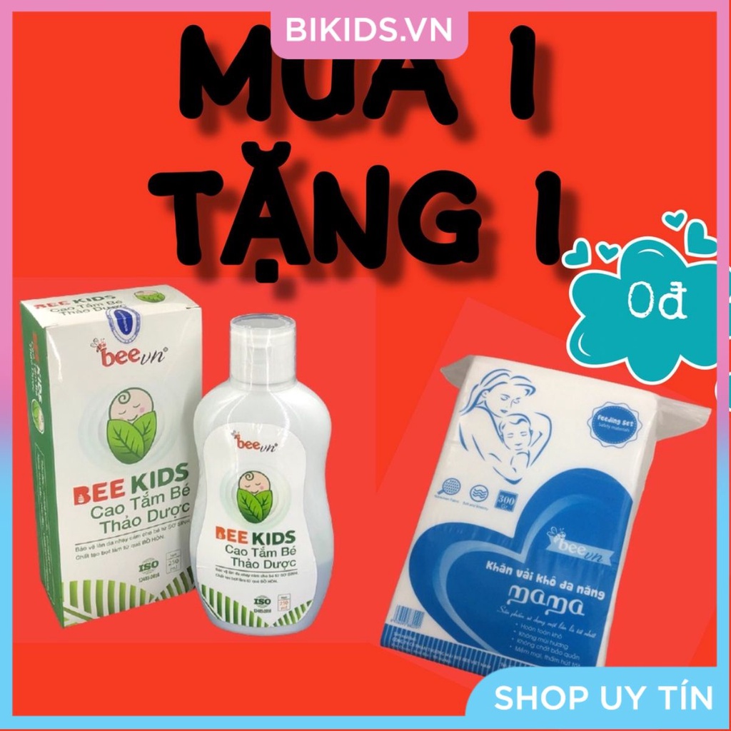 Cao tắm thảo dược cho bé Bee Kids mua 1 tặng 1
