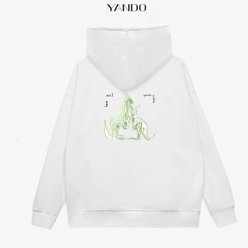 Áo Hoodie Form Rộng YANDO OUTFITS Kangaroo AH201 350GSM