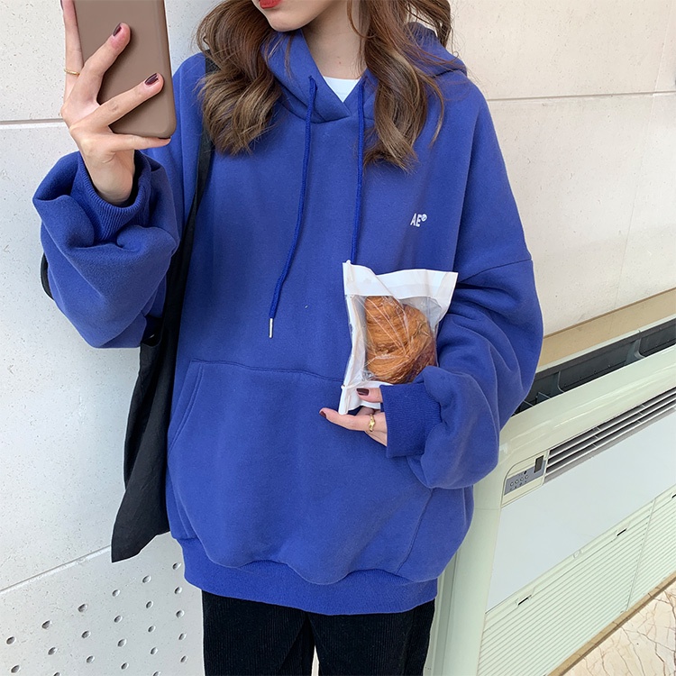 NRVP Áo Hoodie Dáng Rộng Thời Trang Hàn Quốc 2022 Dành Cho Nữ