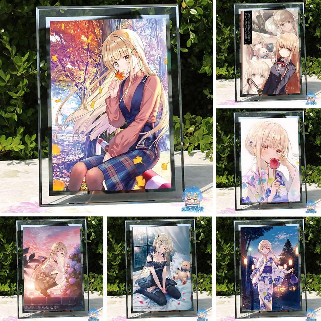 Khung Kính A4 Thiên sứ nhà bên (1) - Khung ảnh - Tranh Poster để bàn by 2D Tộc Shop - Otonari no Tenshi-sama