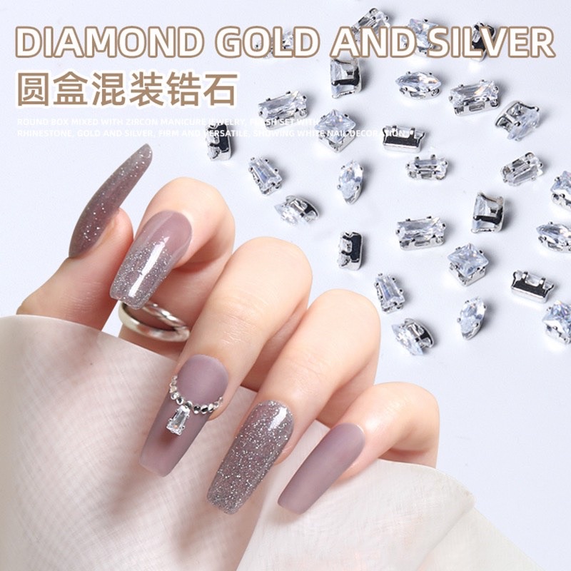 Charm nhẫn - Đá hình Nails