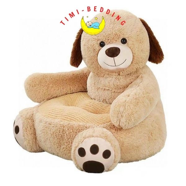 Ghế bệt hình gấu teddy – Ghế lười, ghế tựa lưng cho bé kích thước 50x50x45cm  – Timibedding