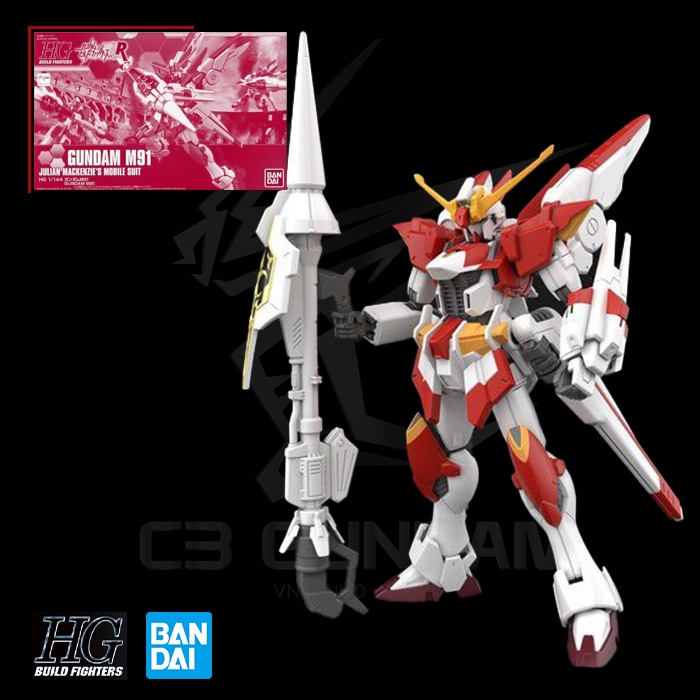 [BANDAI] MÔ HÌNH ĐỒ CHƠI LẮP RÁP GUNDAM HG 1/144 GUNDAM M91 [P-BANDAI] HGBF GUNPLA CHÍNH HÃNG NHẬT BẢN