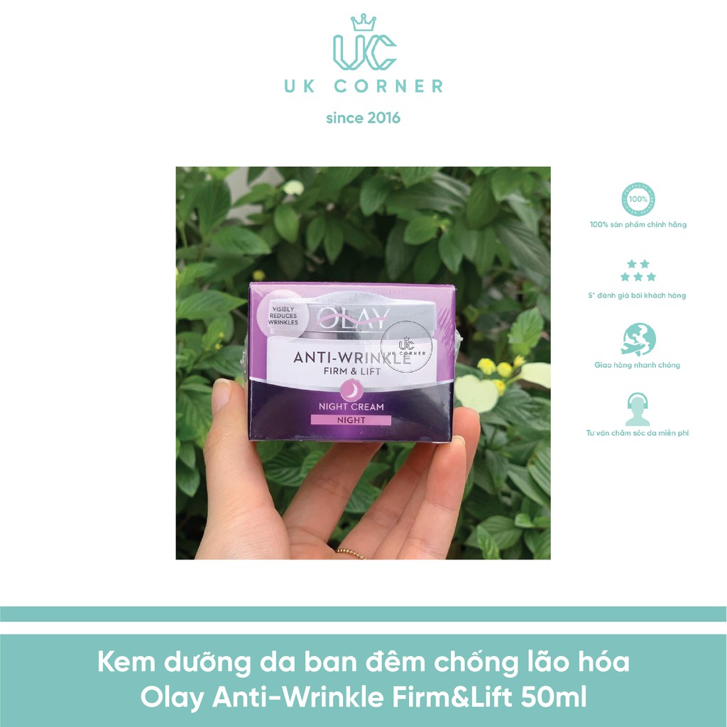 Bill UK Kem chống lão hóa Olay 0Iay Anti-Wrinkle Firm and Lift 50mL