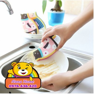 Miếng mút rửa bát hình thú / Giẻ rửa bát hình thú