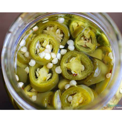 Ớt jalapeno muối chua nguyên quả/ xắt lát La Morena Pickled Jalapeno Peppers Lamorena 372/800g