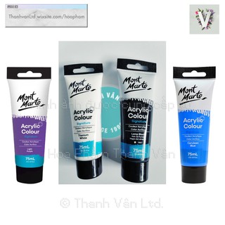 Màu Acrylic Mont Marte Lẻ 75ml - 24 Tuýp 75 ml Không Mùi Độc Hại