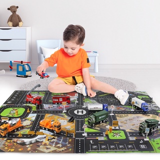 Đồ chơi bản đồ lộ trình đường giao thông Coolplay dạy học cho bé sáng tạo
