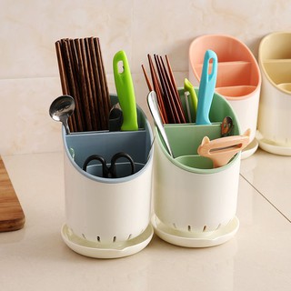 Hộp đựng muỗng đũa nĩa có rãnh hứng nước cho nhà bếp