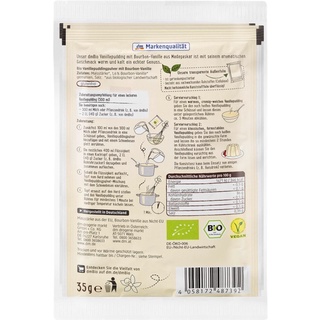 (Date: 2028) Bột Pudding Vanille hữu cơ dmBio - 35g Đức