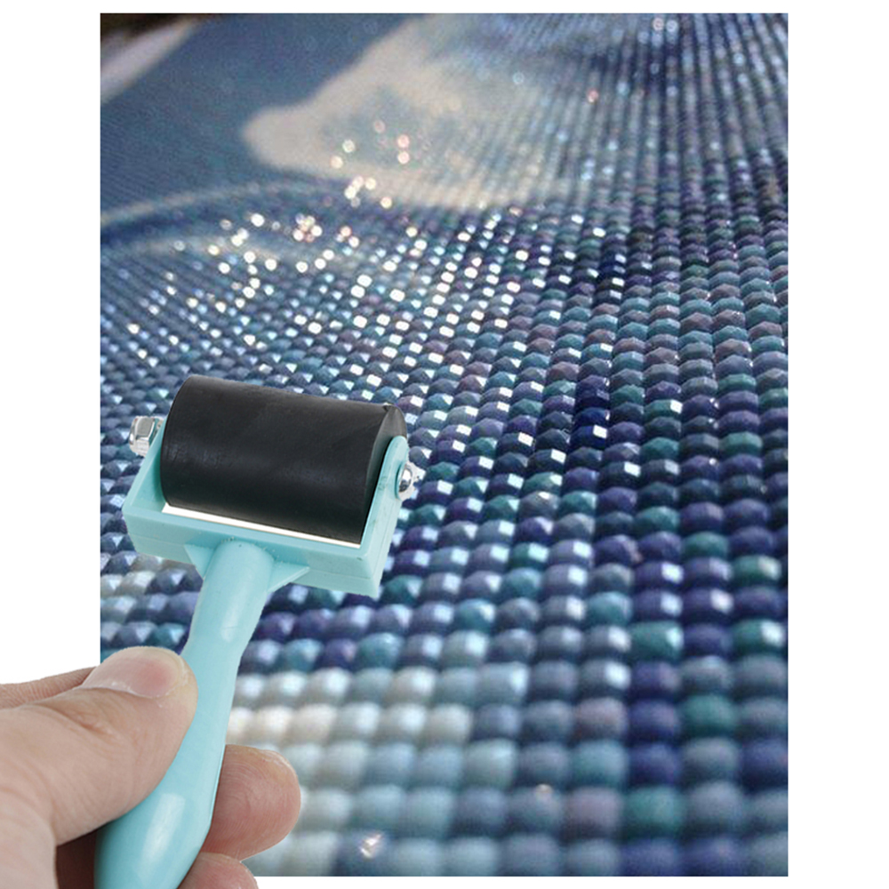 Cây Lăn Tranh Đính Đá 5D Bằng Nhựa Đa Năng Màu Sắc Ngẫu Nhiên