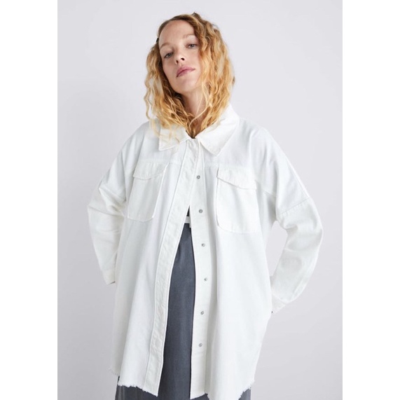 Áo khoác denim Zara oversize