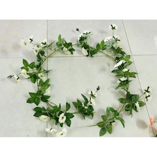 Dây hồng trà dài 2m/ hoa lụa trang trí