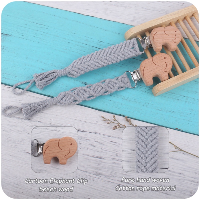 Dây Kẹp Núm Vú Giả Họa Tiết Hoạt Hình Dễ Thương Cho Bé Giá Đỡ