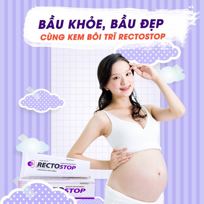 [date 2025] Rectostop ultra kem bôi trĩ, rát hậu môn dùng được cho cả bà bầu