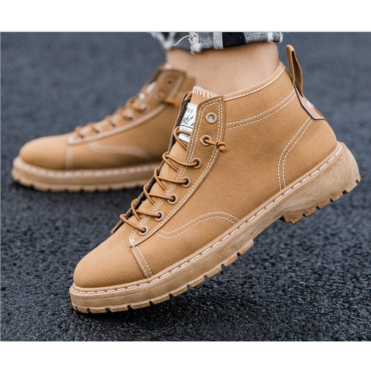 Giày boot nam cổ ngang ảnh thật màu lạ thời trang | BigBuy360 - bigbuy360.vn