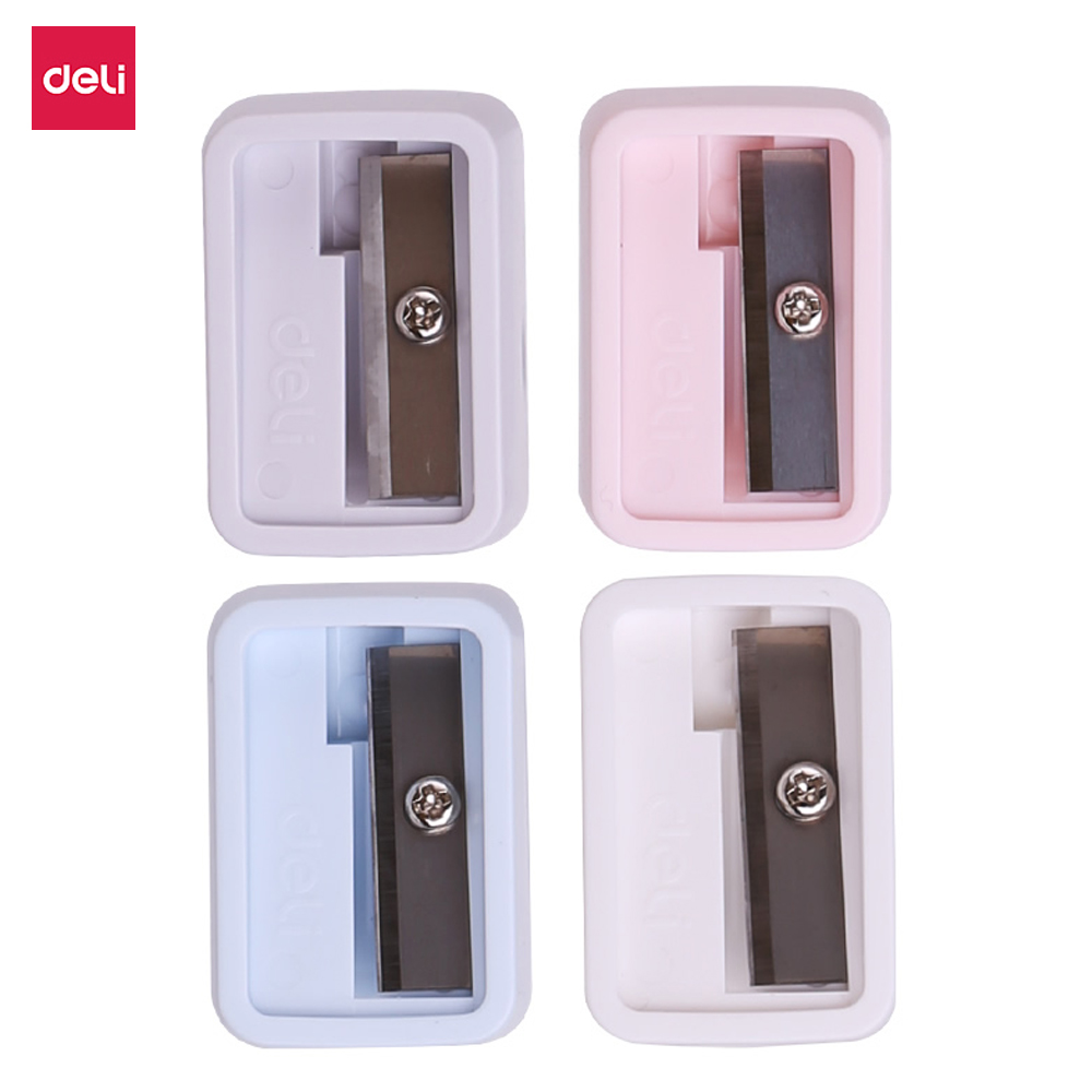 1 Gọt bút chì Deli UARELIFFE mini thiết kế di động tiện lợi sử dụng trong văn phòng phẩm màu sắc ngẫu nhiên