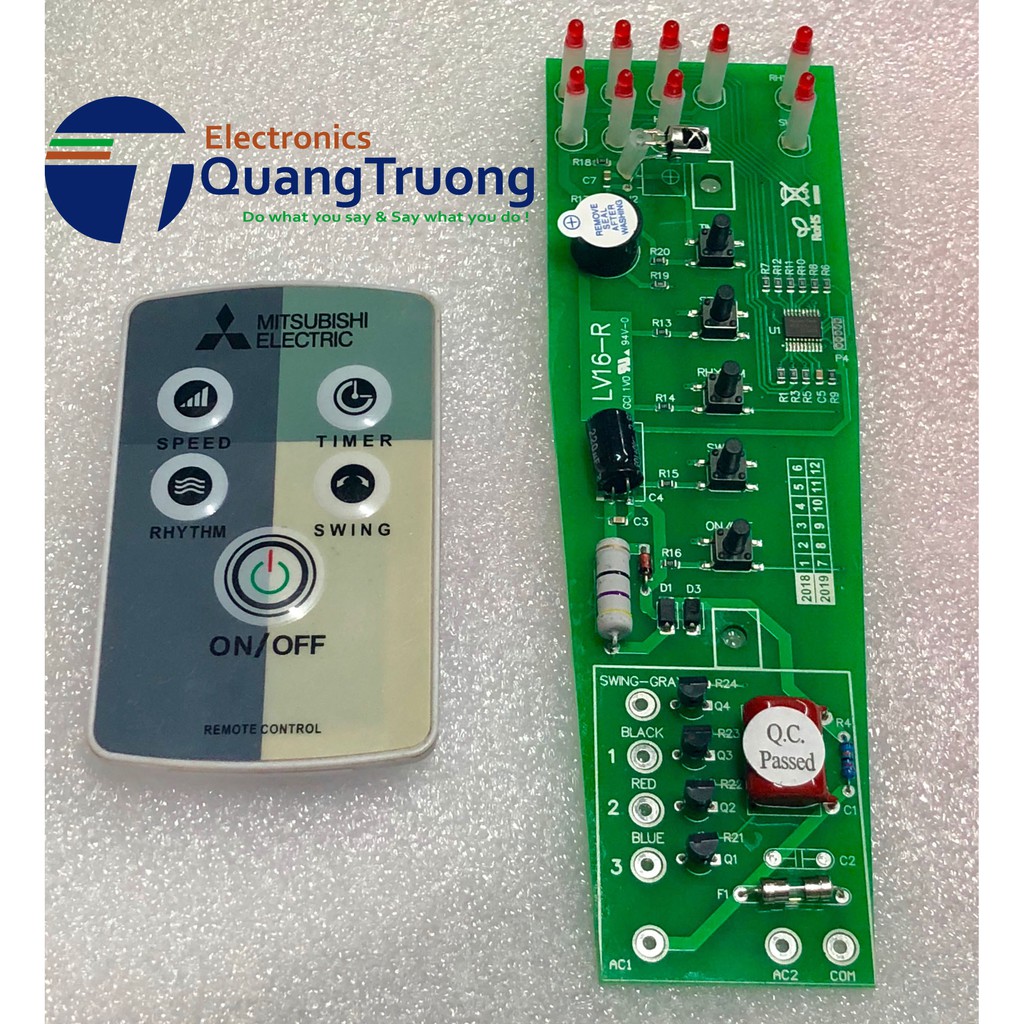 Mạch quạt Mitsubishi đứng ( chưa kèm khiển )