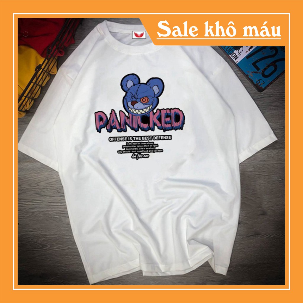 Áo Thun Tay Lỡ In Nhiệt Thỏ Panicked  Unisex  Cao Cấp Nam Nữ - ATIN57