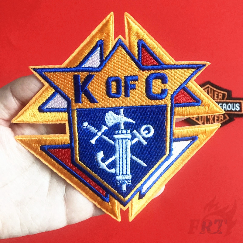 Miếng dán ủi quần áo thêu hình logo độc đáo