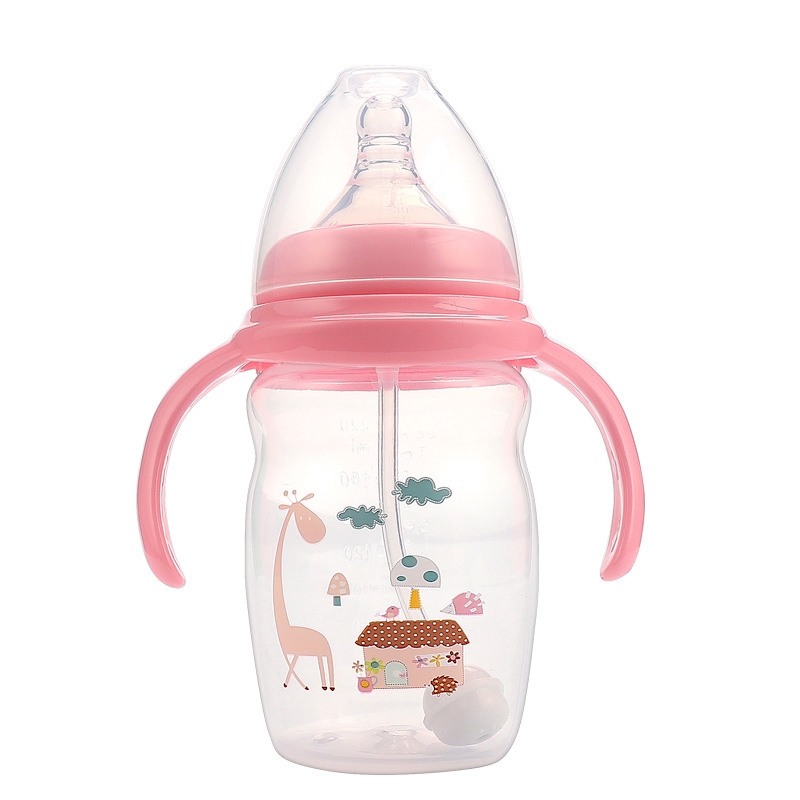 CREATIVE Bình Sữa Bằng Nhựa Pp Dung Tích 220ml Có Tay Cầm Tiện Dụng