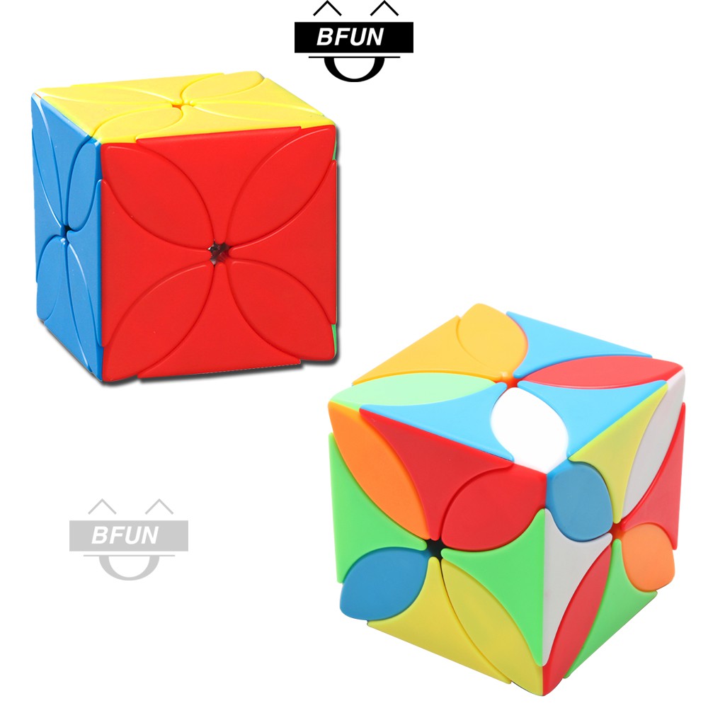 Rubik Biến Thể 6 Mặt CỎ 4 LÁ - Cục Rubik Biến Thể Xoay Trơn Giá Rẻ Đồ Chơi Trẻ Em BFUN(Shop có bán Rubik 3x3 rubik 2x2 )