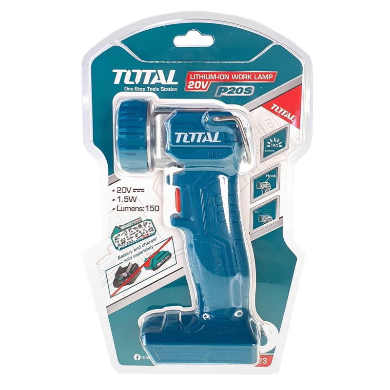 TOTAL Đèn làm việc 5W dùng pin  20V TWLI2023 - TWLI2038