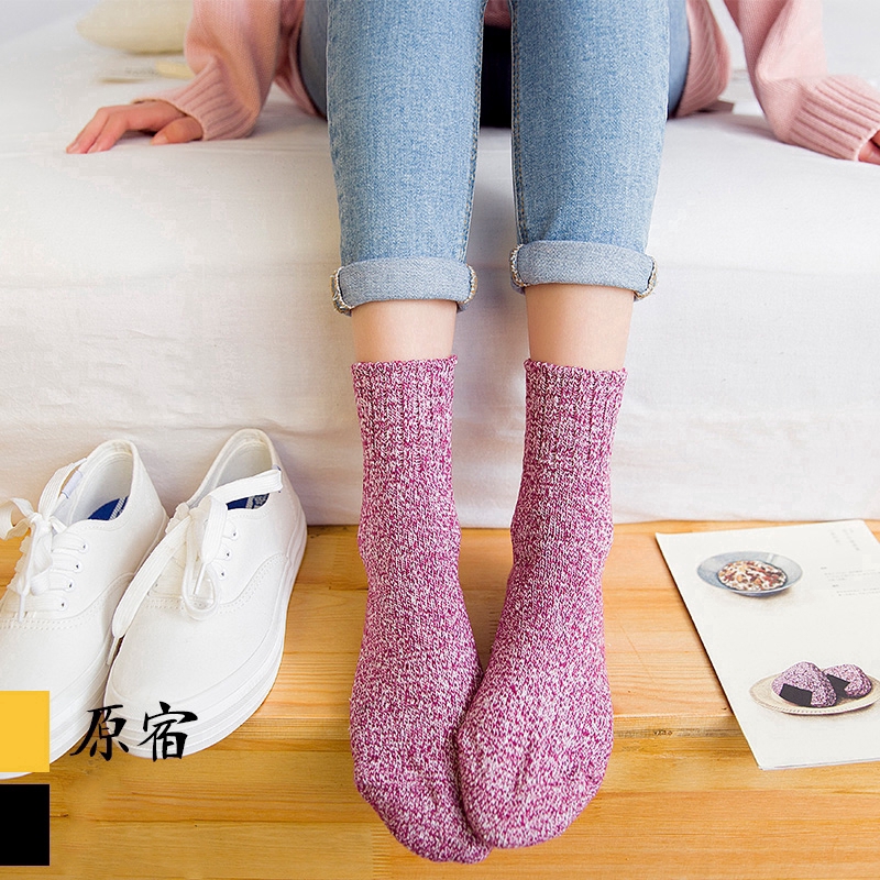 Vớ len giữ ấm kiểu dáng đơn giản hợp thời trang dành cho nữ