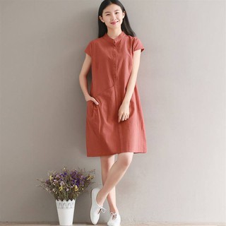 Váy Bầu Nâu Đất Cổ Tàu