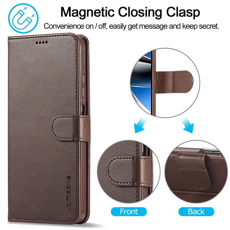 Bao Da Điện Thoại PU Dạng Ví Nắp Lật Cho Xiaomi Poco M4 Pro M5 M5s M4 X4 Pro X4 GT X4 NFC F4 4G 5G Ốp