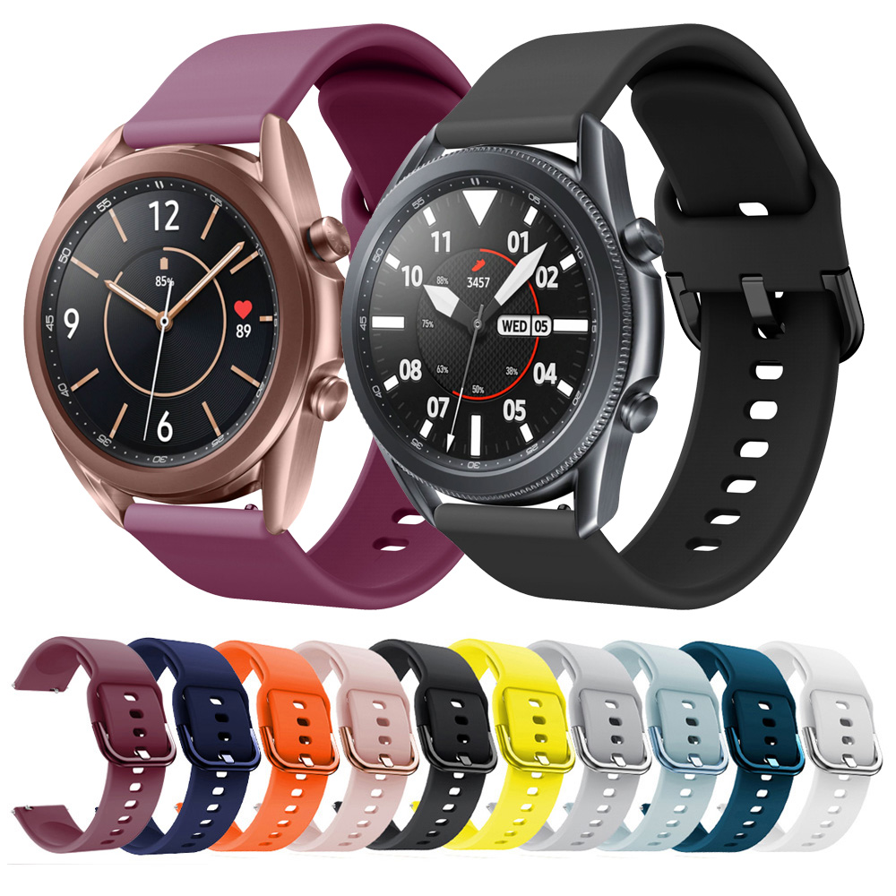 Dây Silicon Phụ Kiện Chuyên Dụng Cho Đồng Hồ Samsung Galaxy Watch 3 45mm 41mm
