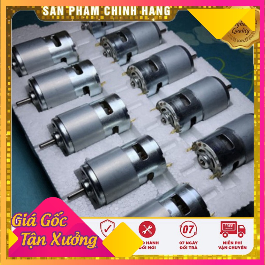 [ GIÁ HỦY DIỆT ]  Motor 775 12v -24v tốc độ 16000 vòng có bạc đạn - motor siêu bền cho dân diy chuyên nghiệp