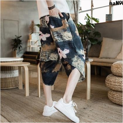 Quần Short Cotton Họa Tiết Thổ Cẩm Thời Trang Thái Lan Cho Nam