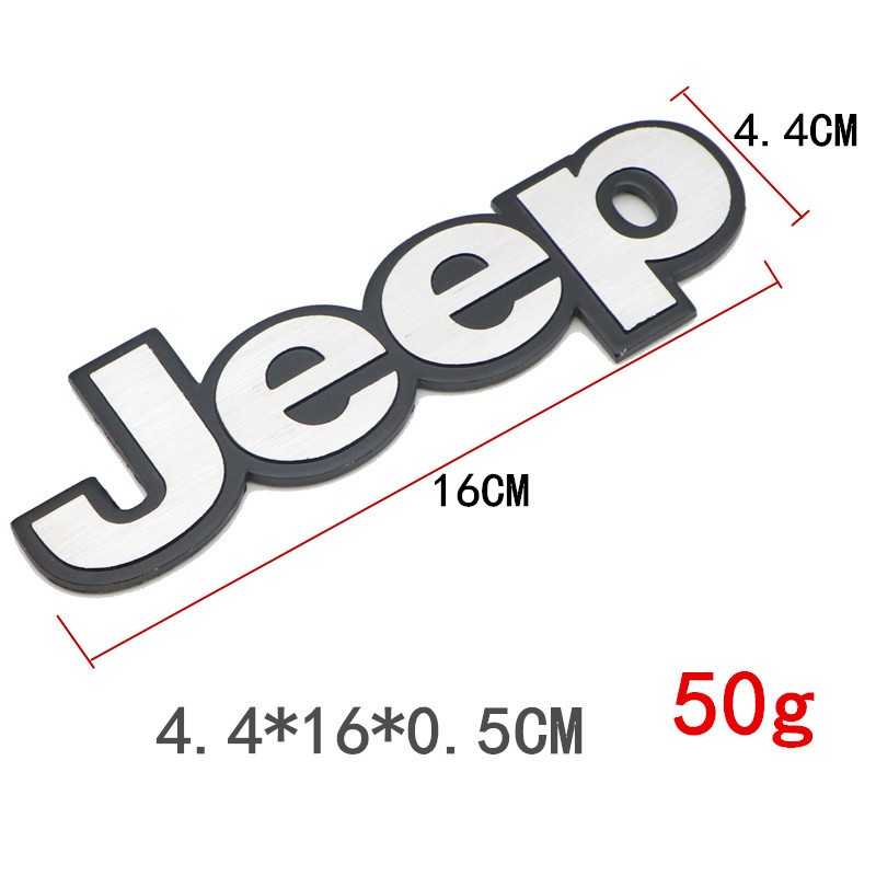 Nhãn Dán Trang Trí Thân Xe Hơi In Logo Jeep Cá Tính