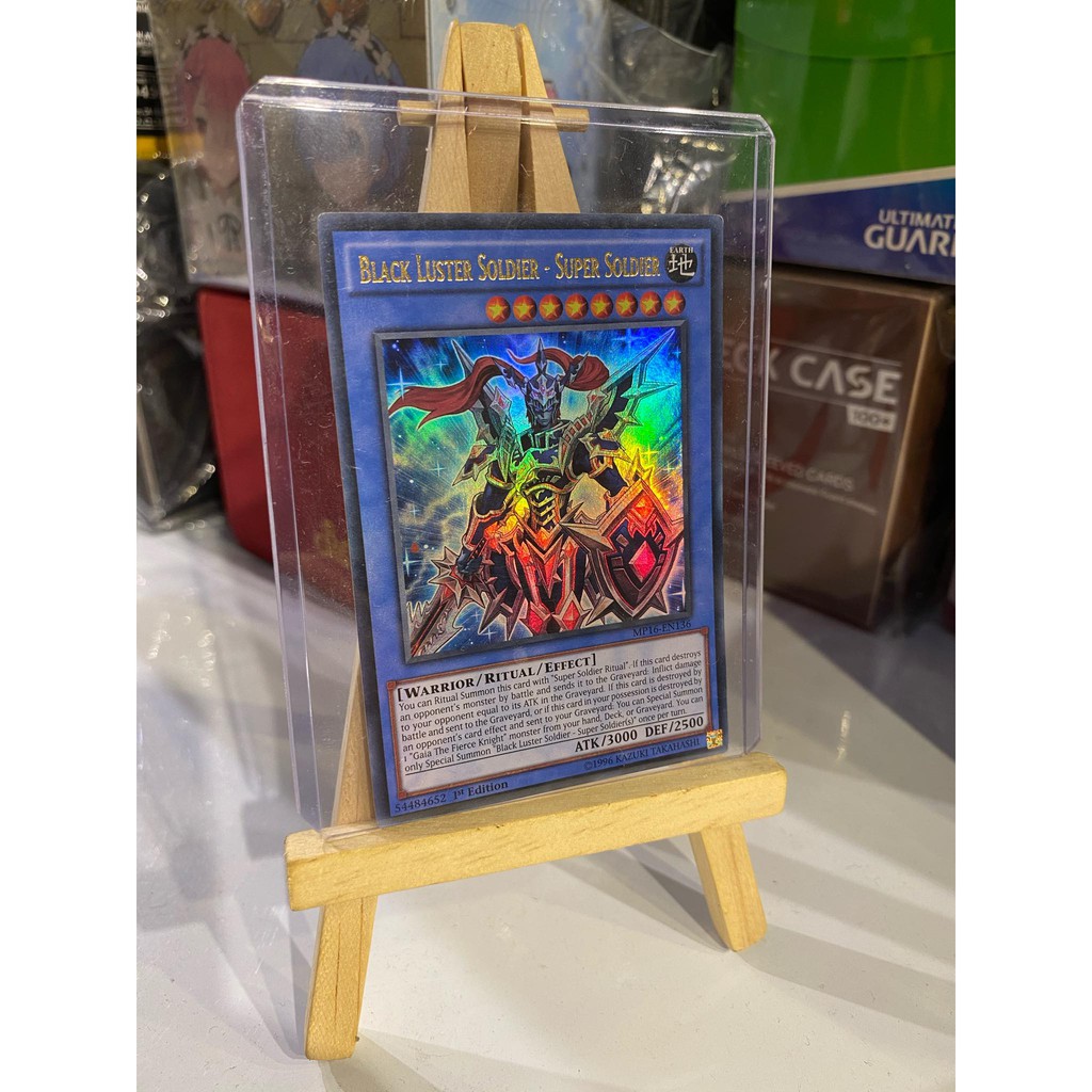 Lá bài thẻ bài Yugioh Black Luster Soldier Super Soldier – Ultra Rare - Tặng bọc bài nhựa bảo quản