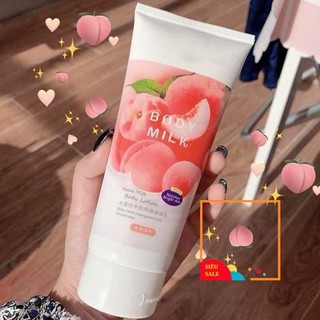 [ Hot Tiktok ]🍑 Kem Sữa Dưỡng Thể Trắng Da, Chống Nắng Toàn Thân Trái Đào Pure Milk Body Lotion Hương Nước Hoa- Y131