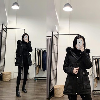Áo parka 2 túi lỗ xuất hàn
