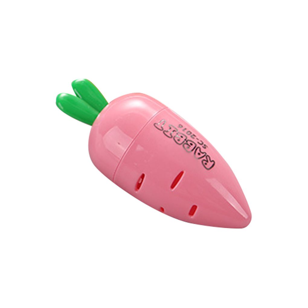 Dụng cụ gọt bút chì kiểu củ cà rốt bằng nhựa dễ thương có thể xoay màu sắc ngẫu nhiên